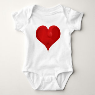 Body Coeur rouge pour la Saint-Valentin