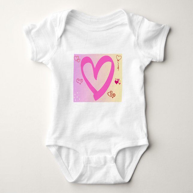 Body Coeurs En Gradient Rose (Devant)