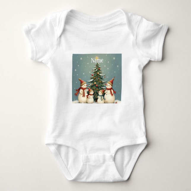 Body Collection de Noël de famille Festive Snowman (Devant)