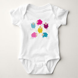 Body Colorful Happy Sheep Baby Bodysuit