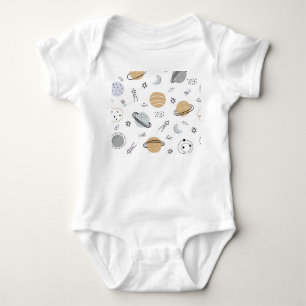 Body Combinaison bébé à thème spatial mignon 