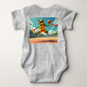 Body Combinaison bébé Basketball Frog scène complète bl