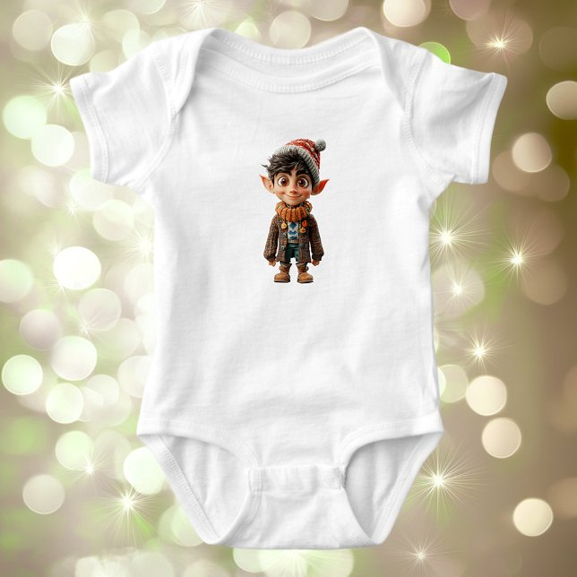Body Combinaison bébé lutin de Noël garçon joyeux (Créateur téléchargé)