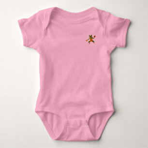 Body Combinaison bébé rose bébé grenouille de basketbal