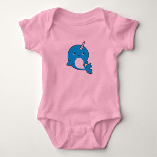 Body Combinaison bleue de tutu de bébé de Narwhal