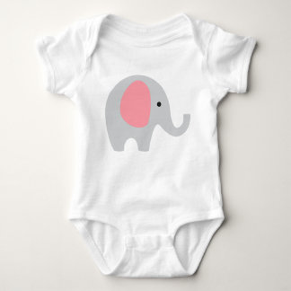 Body Combinaison de bébé avec l'éléphant gris et les