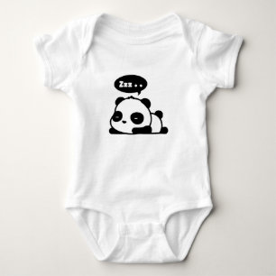 Body combinaison de bébé avec un panda somnolent mign