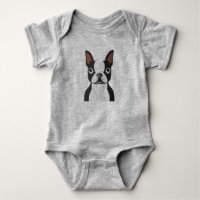 Combinaison de Boston Terrier Jersey de bébé