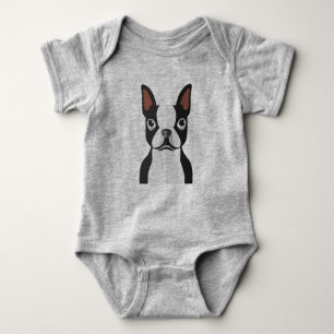 Body Combinaison de Boston Terrier Jersey de bébé
