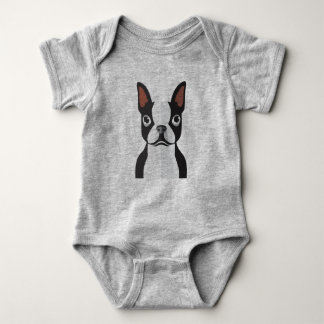 Body Combinaison de Boston Terrier Jersey de bébé