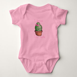 Body Combinaison de tutu de bébé, cactus mignon rose