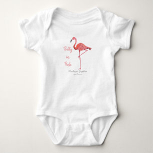 Body Combinaison du bébé   du Flamant rose  
