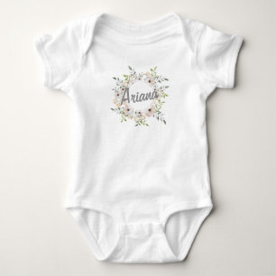 Body Combinaison florale nommée faite sur commande