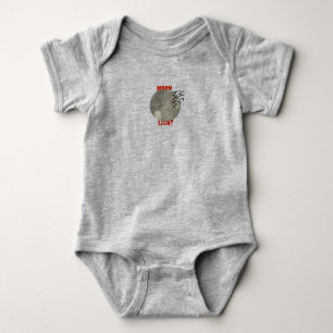 Body combinaison grise pour tout-petit avec motif clair