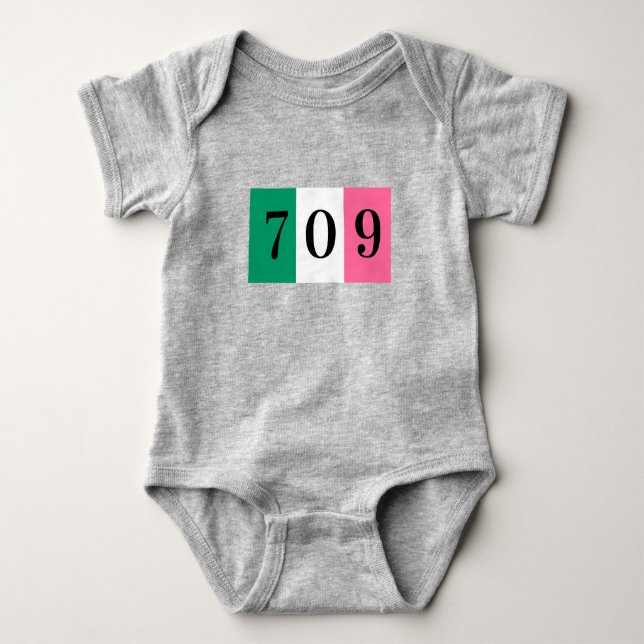 Body Combinaison pour bébé Terre-Neuve et Labrador 709 (Devant)