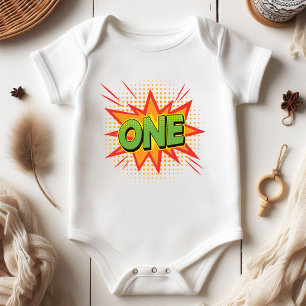 Body Comique vintage 1er anniversaire Genre Neutre Nouv