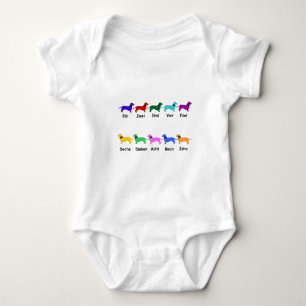 Body Compte Allemand Dachshunds Bodysuit bébé