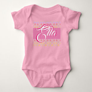 Body Conception fleurie féminine avec typographie nomin