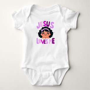 Body Conception violette "Jésus m'aime"