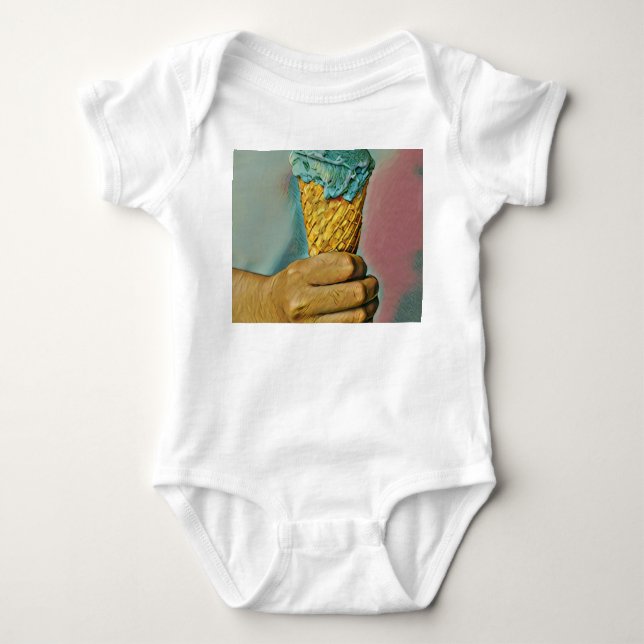 Body cône vintage de crème glacée (Devant)