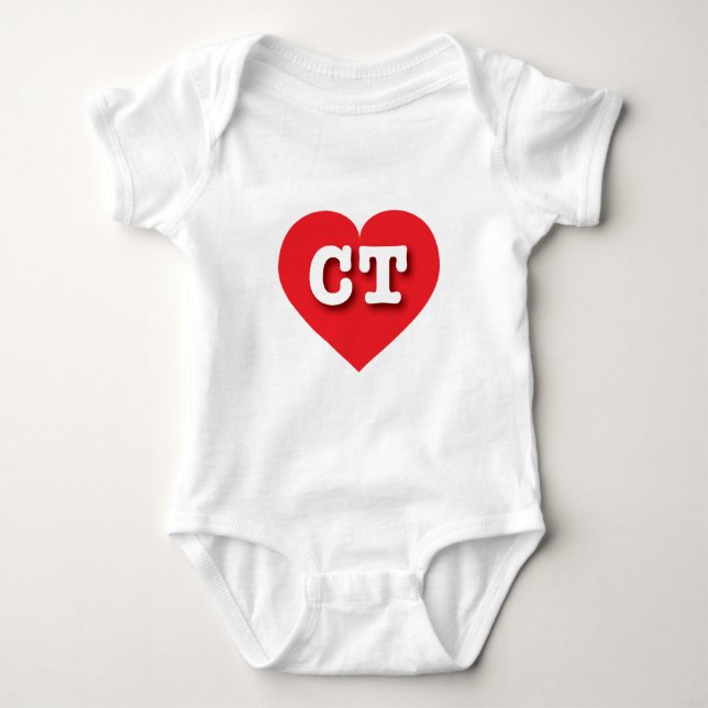 Body Connecticut Red Heart - J'aime CT (Devant)