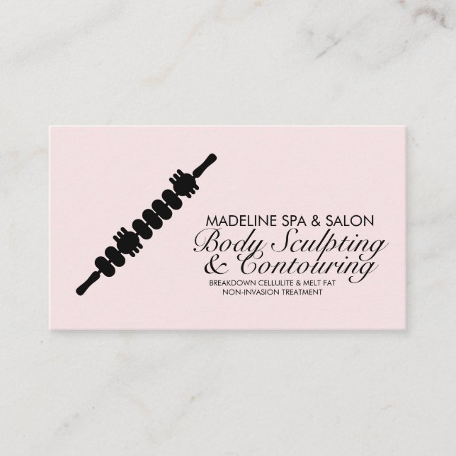 Body Contouring Body Sculpting Massage Logo Visitenkarte (Vorderseite)
