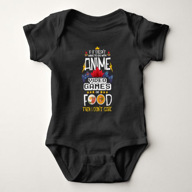 Body Contrôleur de jeu Nerd Anime Video Game Food Gamer (Devant)