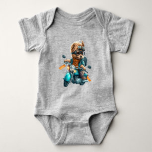 Body Cool chien biker, mignon Yorkshire terrier chien c
