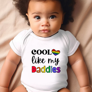 Body Cool Comme My Daddie Pride LGBTQ Baby Bodysuit