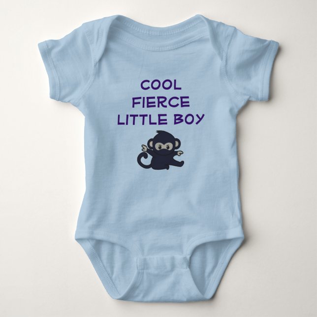 Body Cool Fierce Boy Funny Jote Cartoon Ninja Singe (Devant)