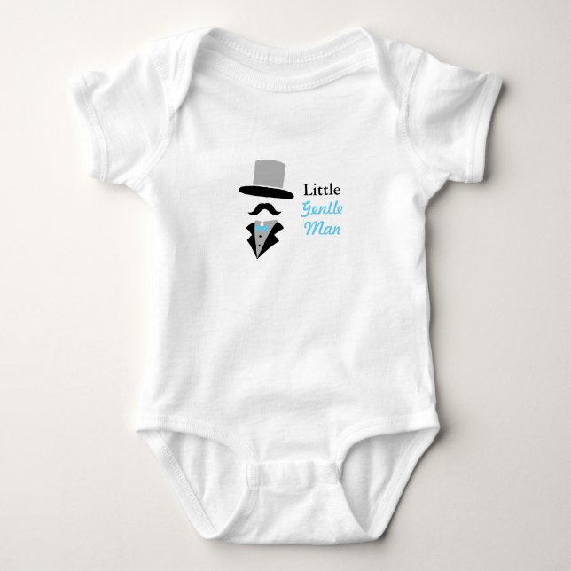 Body Cool Hipster Mustache Gentleman Baby Boy (Devant)
