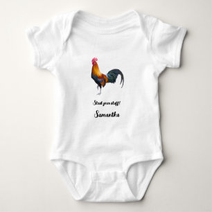 Body Coq simpliste coloré "Pavanez-vous !"