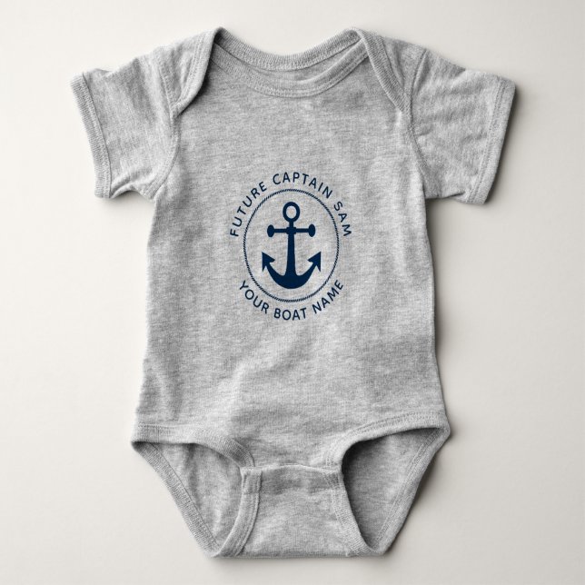 Body Corde d'Ancre marine mignonne Nom du bateau person (Devant)