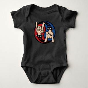 Body Cornes de diable Rock and Roll Yin Yang