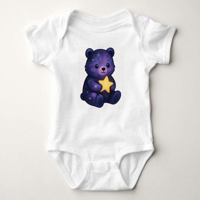 Body Cosmic Bear Bodysuit - Star Hug Design (Devant)