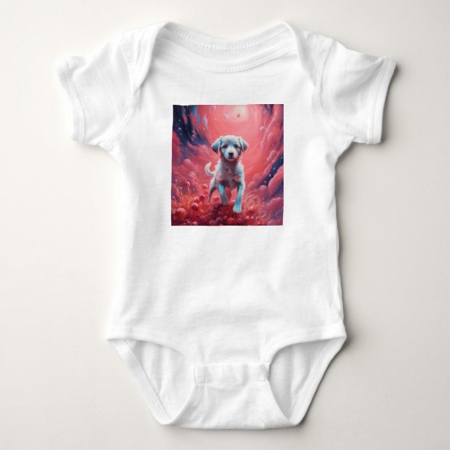 Body Cosmic Pup Baby Bodysuit (Devant)