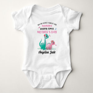 Body Costume bébé avec Dinosaures 1ère Fête des Mères