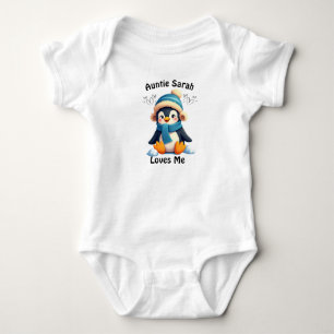 Body Costume bébé en pingouin personnalisé - Tante Sara