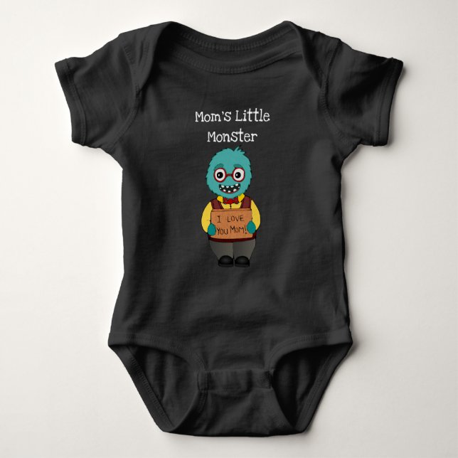 Body Costume bébé monstre de maman drôle (Devant)