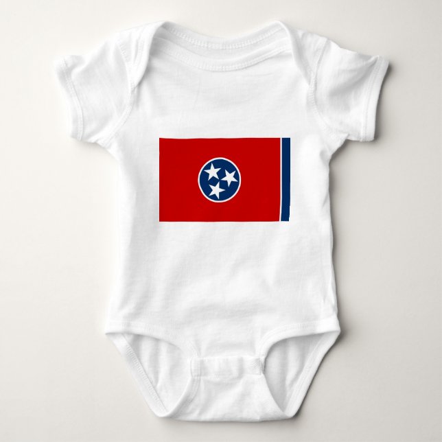 Body Costume bébé patriotique avec drapeau Tennessee (Devant)