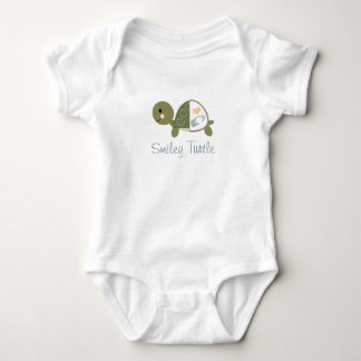 Body Costume bébé Tortue Bleue Papine à couche Bleue