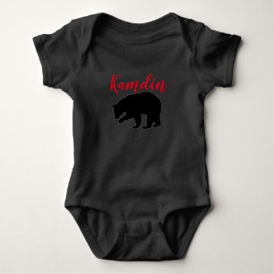 Body Costume corporel pour bébé personnalisé Bison roug