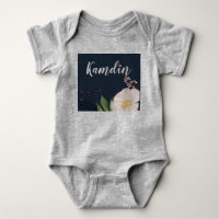 Costume corporel pour bébé personnalisé Cosmos ros