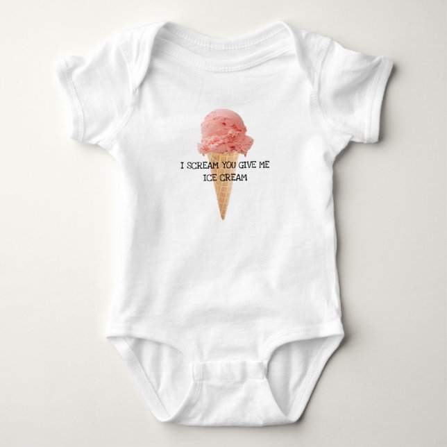 Body Costume de baby shower de crème glacée (Devant)