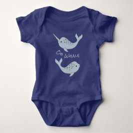 Body Costume de bébé Narwhal Oh Whale (Texte Léger)