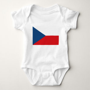 Body Costume de bébé patriotique avec drapeau Czechia
