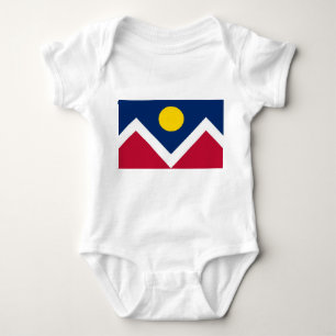 Body Costume de bébé patriotique avec drapeau de Denver