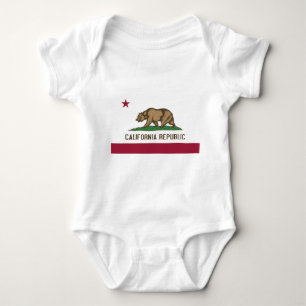 Body Costume de bébé patriotique avec drapeau de la Cal