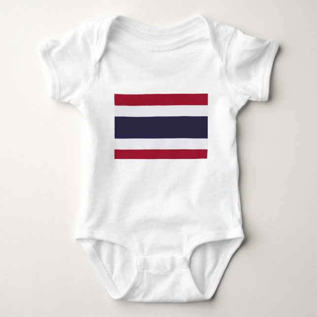 Body Costume de bébé patriotique avec drapeau de la Tha (Devant)