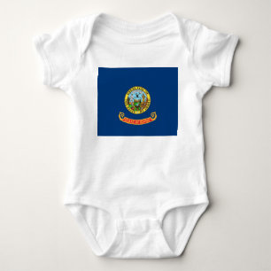 Body Costume de bébé patriotique avec drapeau de l'Idah